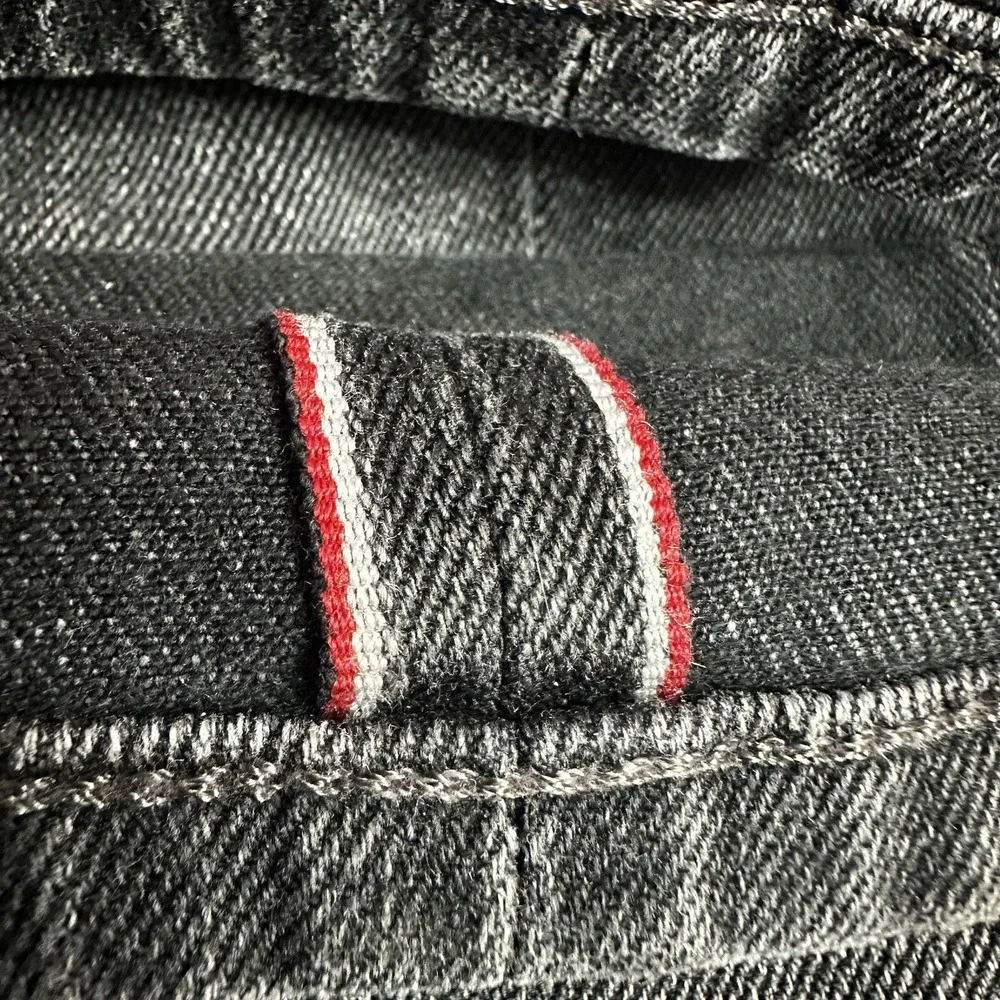 Flint & Tinder Jeans Mens 38x32* Black Denim Fade Straight Fit Casual Huckberry
